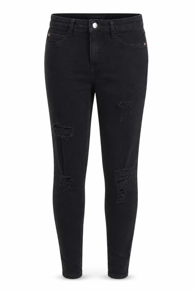 Womens UK Size 12 Denim & Co. Regular Fit Skinny Black Jeans