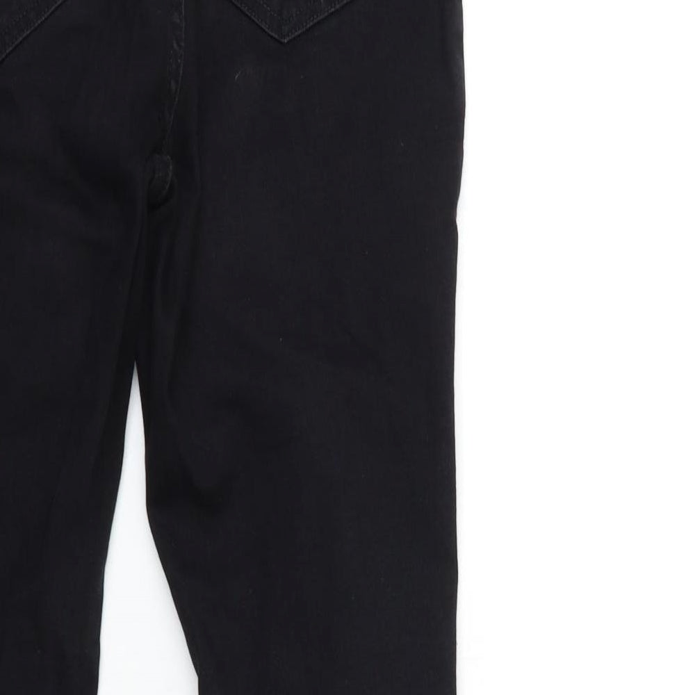 Denim & Co. Womens Black  Denim Skinny Jeans Size 12 L28 in