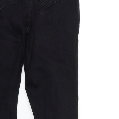 Denim & Co. Womens Black  Denim Skinny Jeans Size 12 L28 in