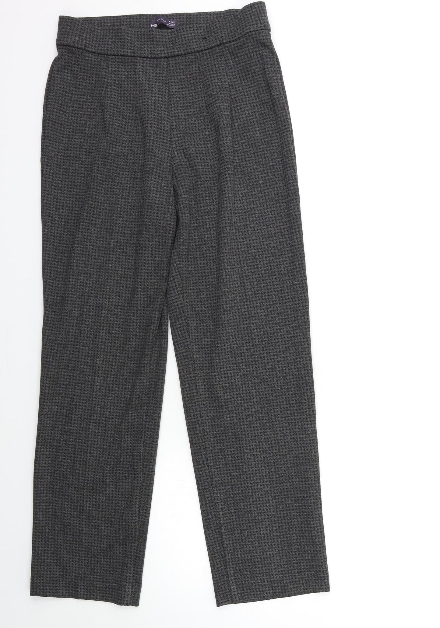 Womens UK Size 10 Marks and Spencer Regular Fit  Grey Trousers