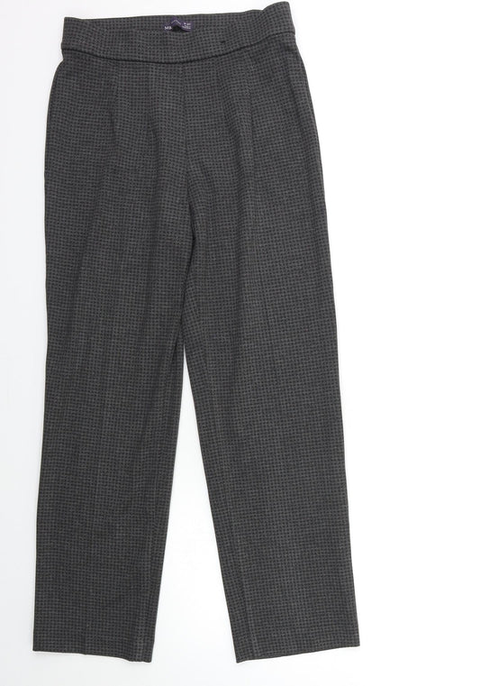 Womens UK Size 10 Marks and Spencer Regular Fit  Grey Trousers