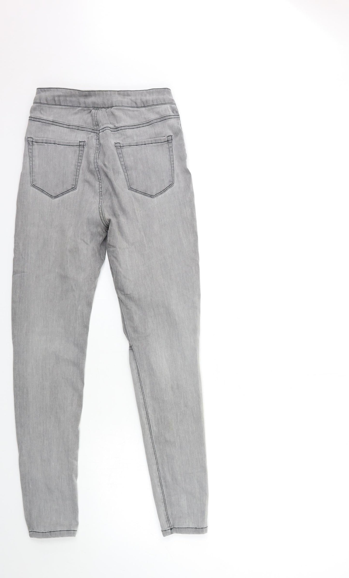 New Look Womens Grey  Denim Skinny Jeans Size 8 L28 in