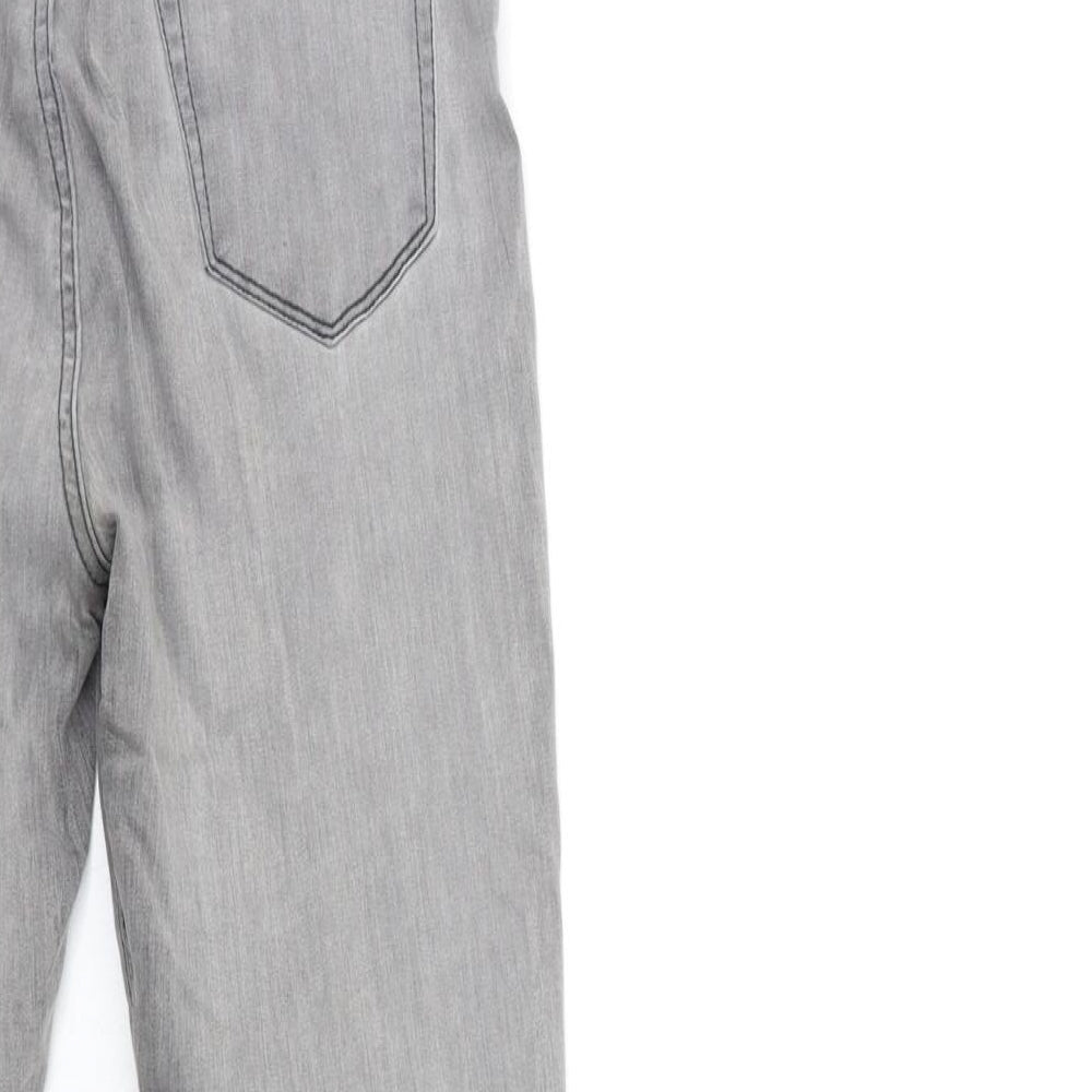 New Look Womens Grey  Denim Skinny Jeans Size 8 L28 in