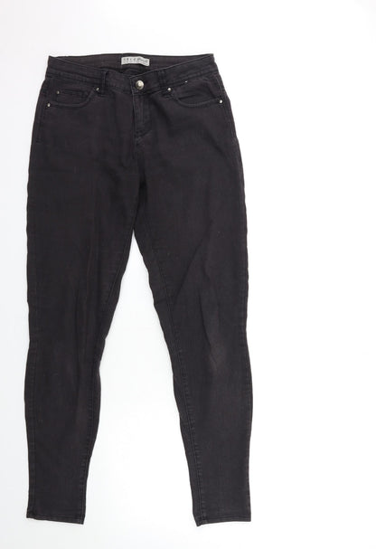 Denim & Co. Womens Grey  Denim Skinny Jeans Size 10 L30 in