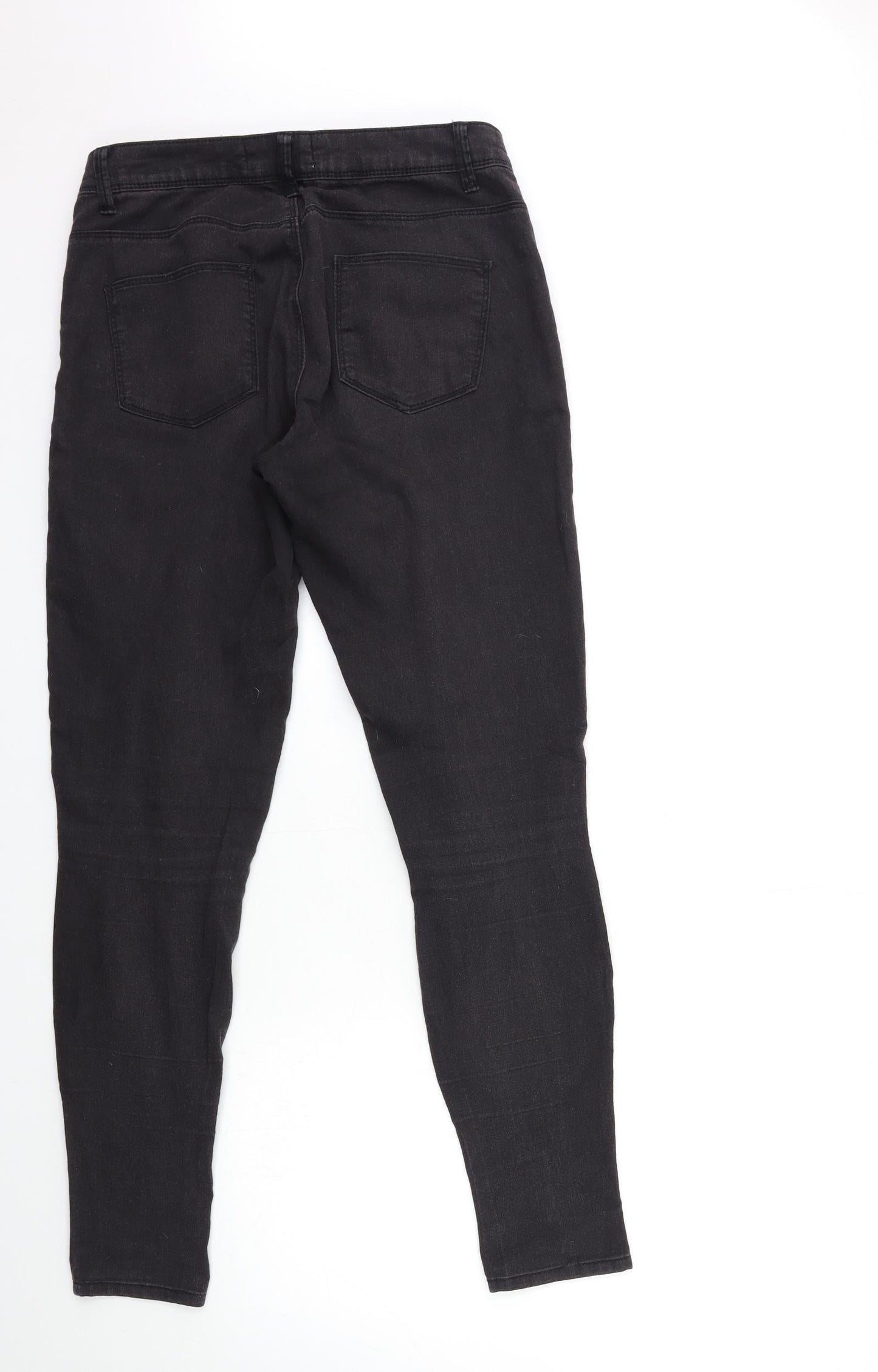 Denim & Co. Womens Grey  Denim Skinny Jeans Size 10 L30 in