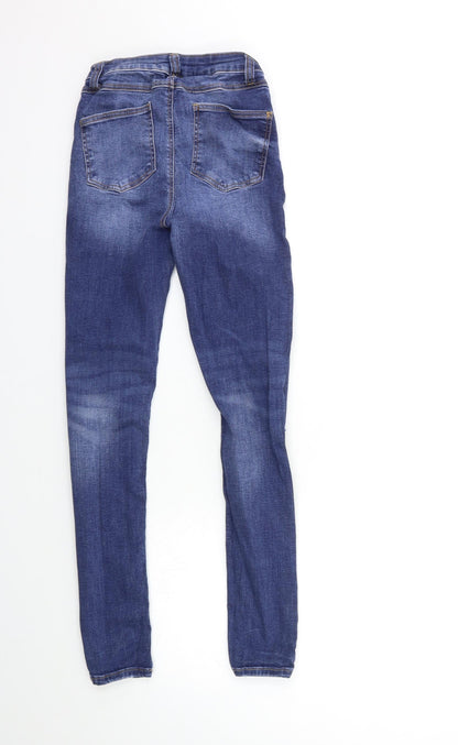 Denim & Co. Womens Blue  Denim Skinny Jeans Size 4 L27 in