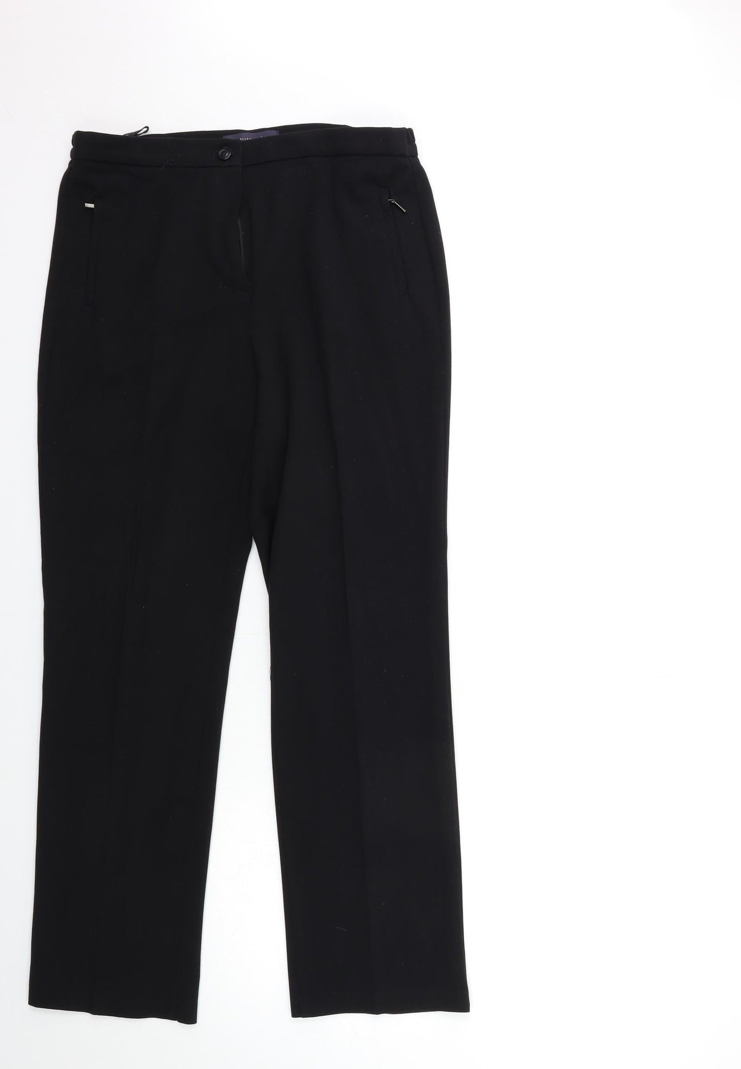Womens UK Size 10 Marks and Spencer Regular Fit  Black Trousers