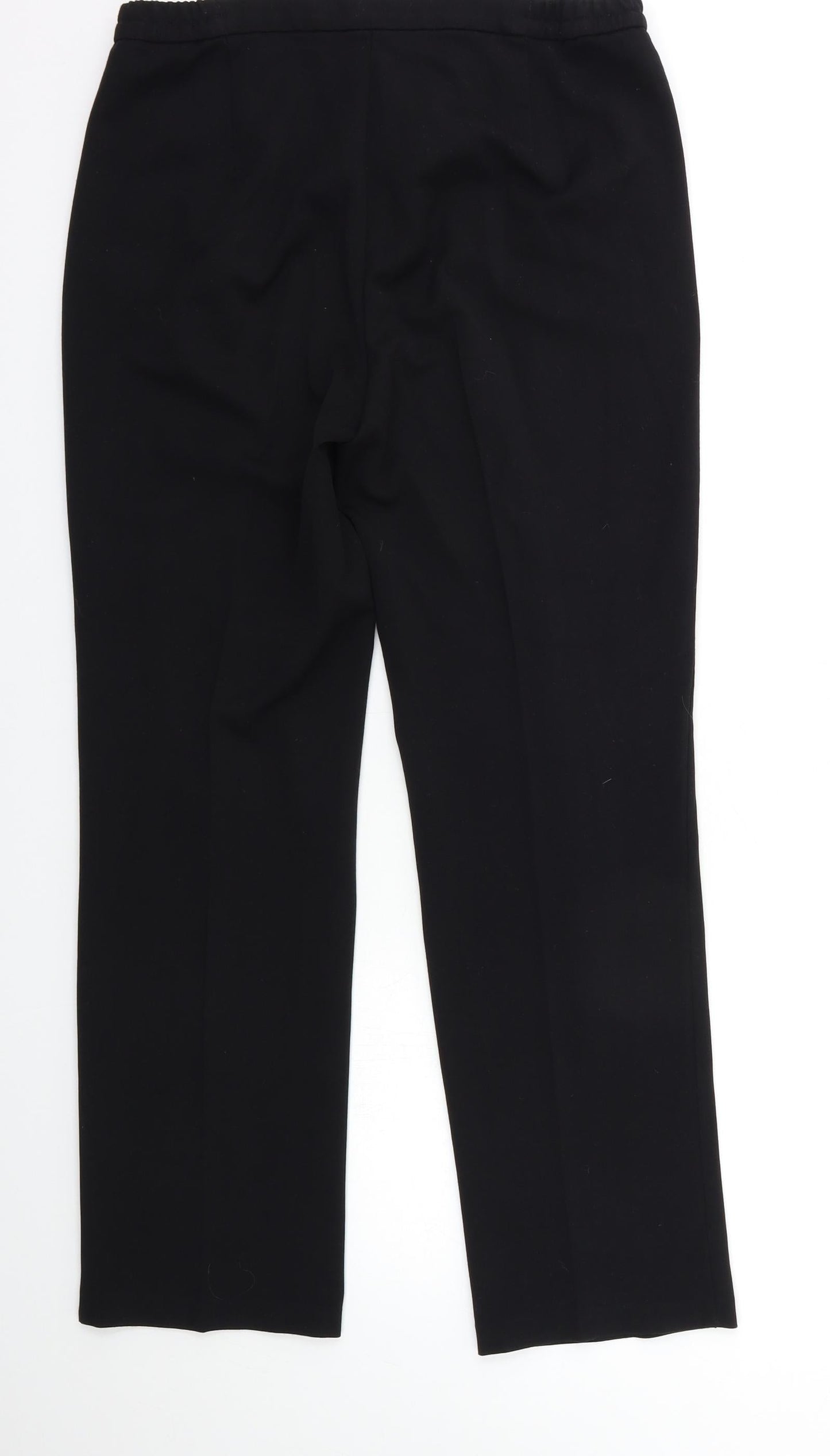 Womens UK Size 10 Marks and Spencer Regular Fit  Black Trousers