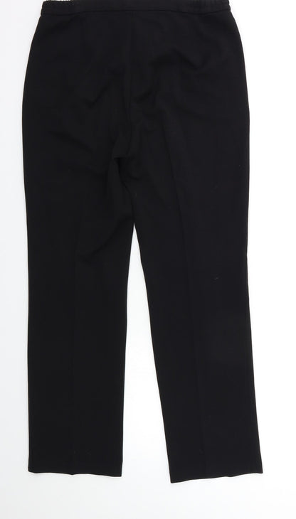 Womens UK Size 10 Marks and Spencer Regular Fit  Black Trousers