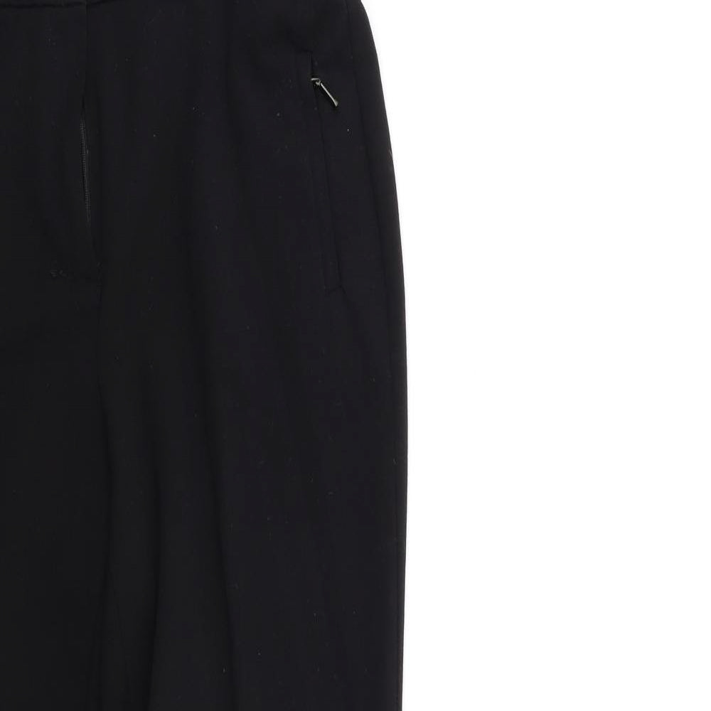 Womens UK Size 10 Marks and Spencer Regular Fit  Black Trousers
