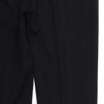 Womens UK Size 10 Marks and Spencer Regular Fit  Black Trousers