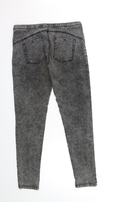 Denim & Co. Womens Grey  Denim Jegging Jeans Size 12 L28 in