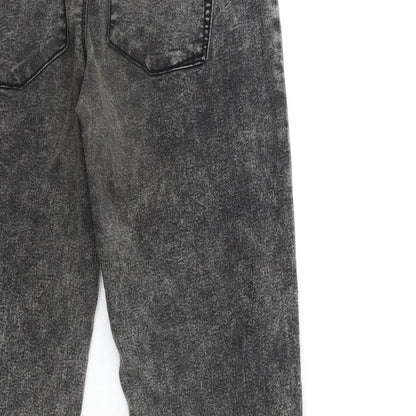 Denim & Co. Womens Grey  Denim Jegging Jeans Size 12 L28 in