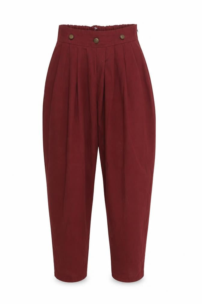 Womens UK Size 23 in Preworn Regular Fit  Red Trousers