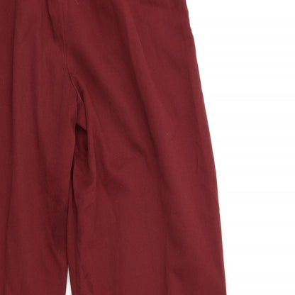 Womens UK Size 23 in Preworn Regular Fit  Red Trousers