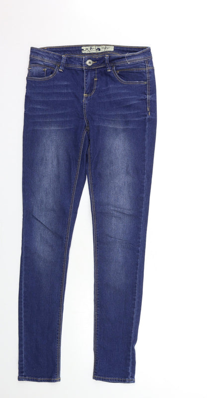 Denim & Co. Womens Blue  Denim Skinny Jeans Size 10 L32 in