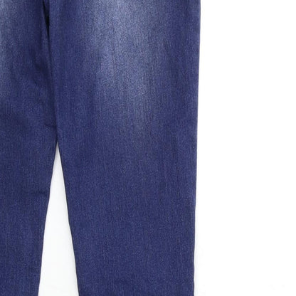 Denim & Co. Womens Blue  Denim Skinny Jeans Size 10 L32 in