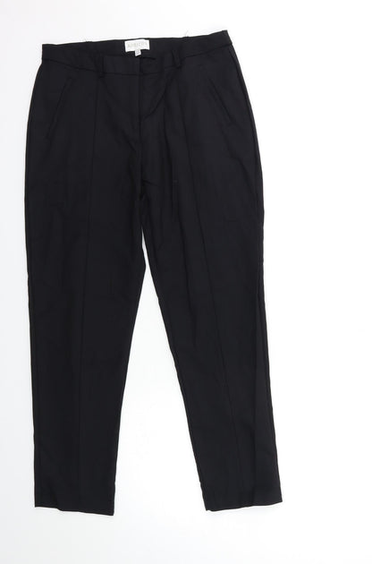 Womens UK Size 10 Apricot Regular Fit  Black Trousers