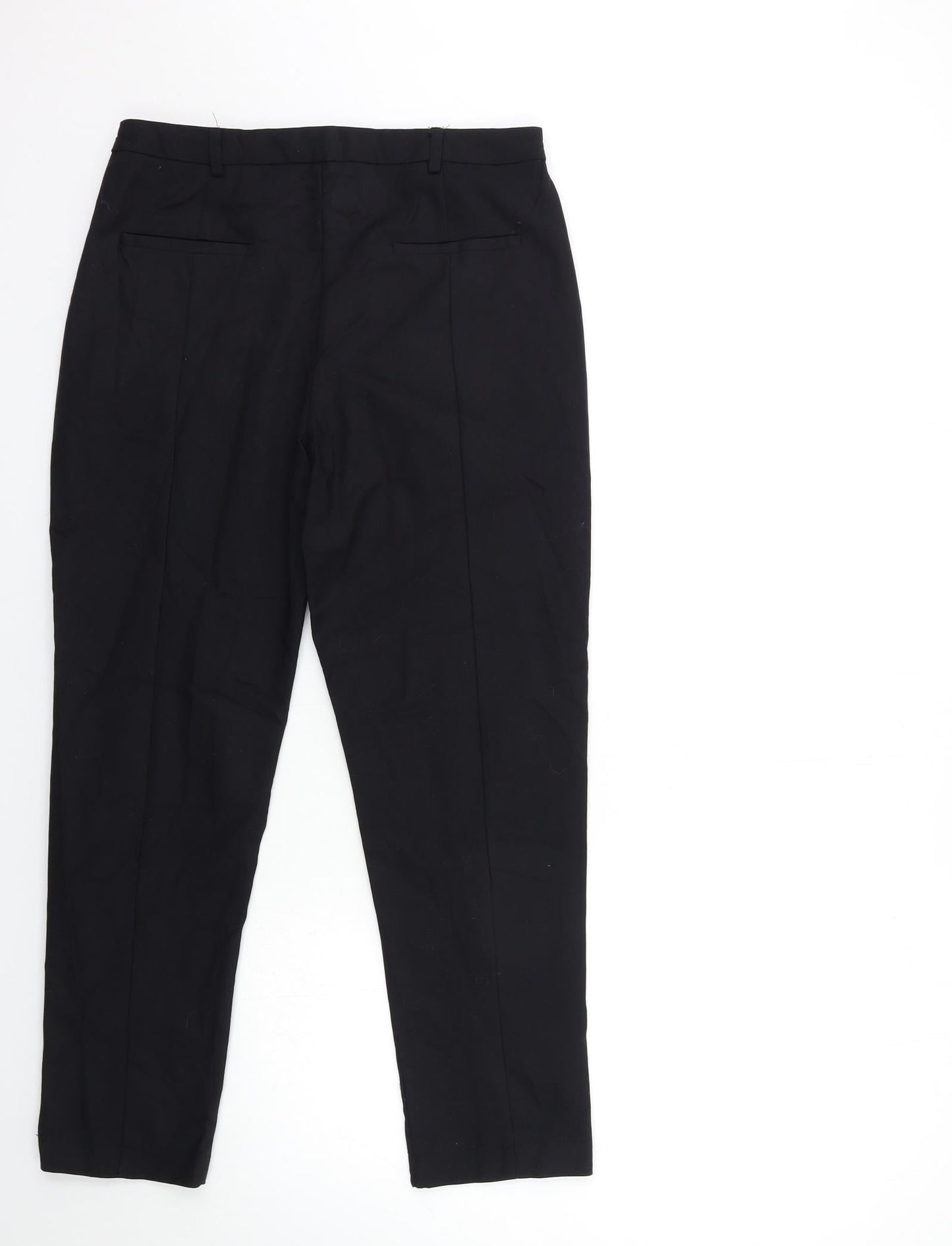 Womens UK Size 10 Apricot Regular Fit  Black Trousers