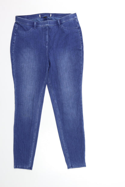 Preworn Womens Blue  Denim Jegging Jeans Size 30 in L27 in