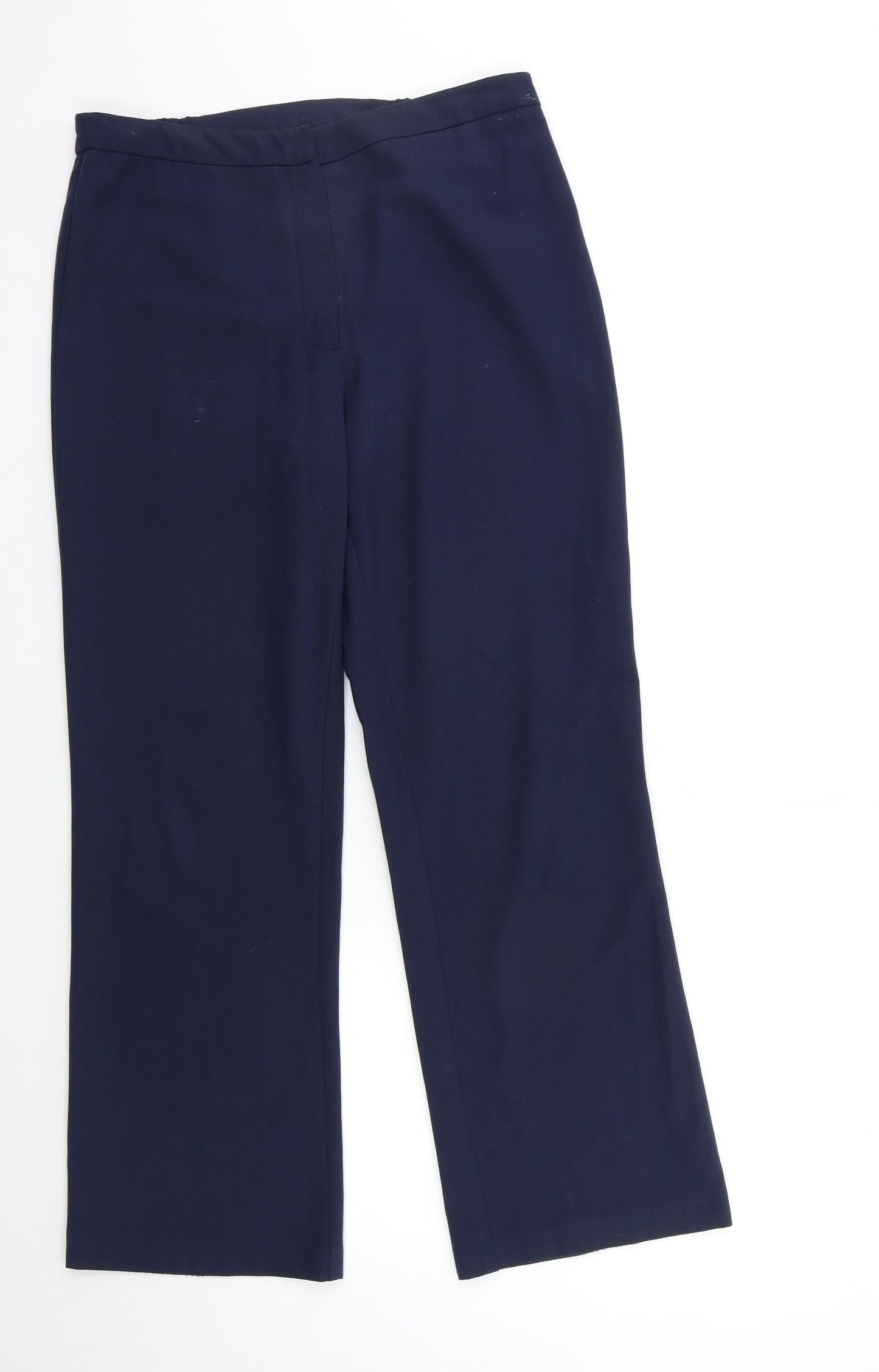 Womens UK Size 12 Preworn Regular Fit  Blue Trousers