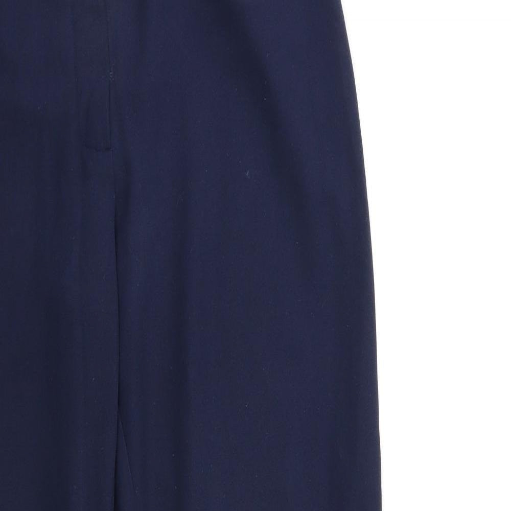 Womens UK Size 12 Preworn Regular Fit  Blue Trousers
