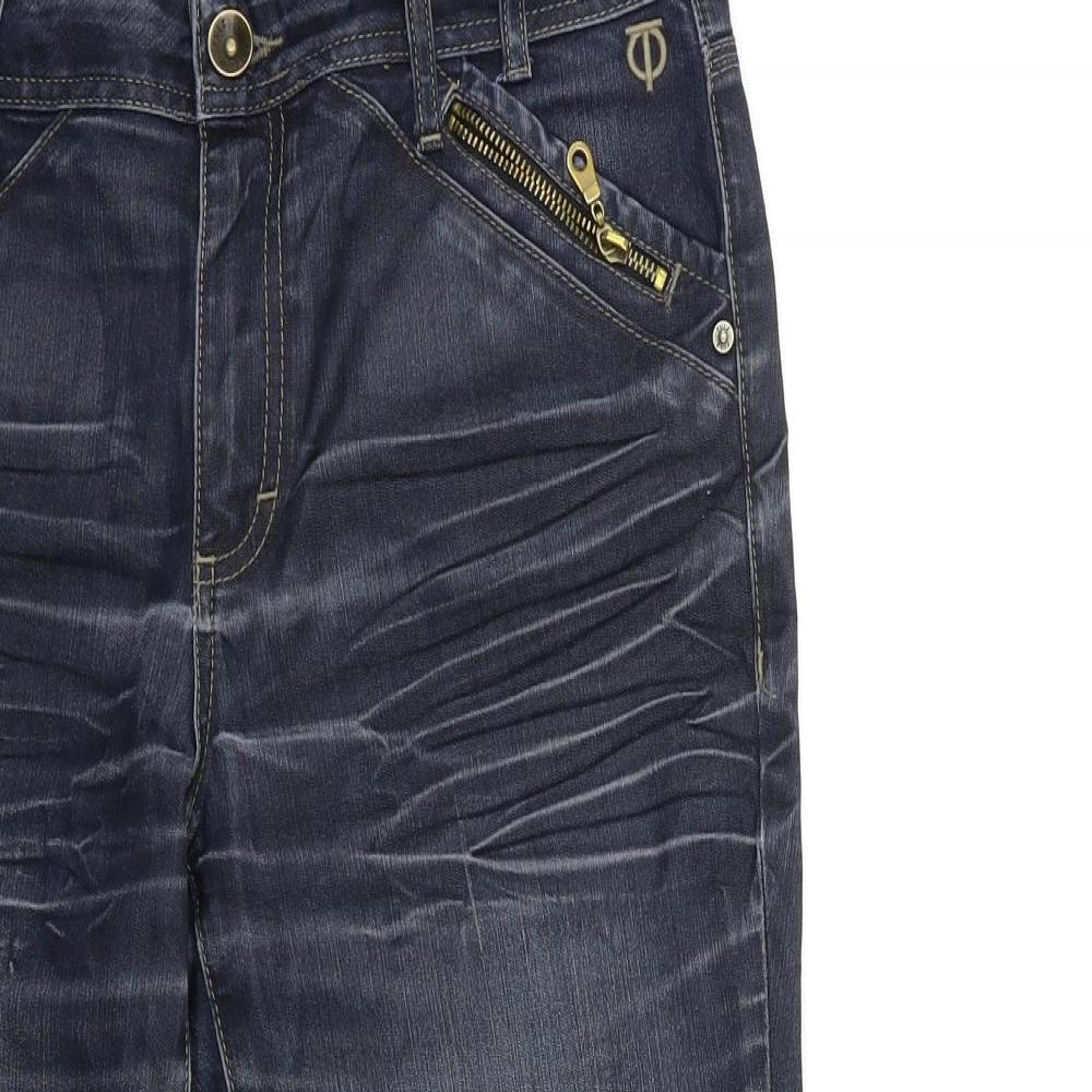 Mens UK Size 32 in PULZ Regular Fit Straight Blue Jeans