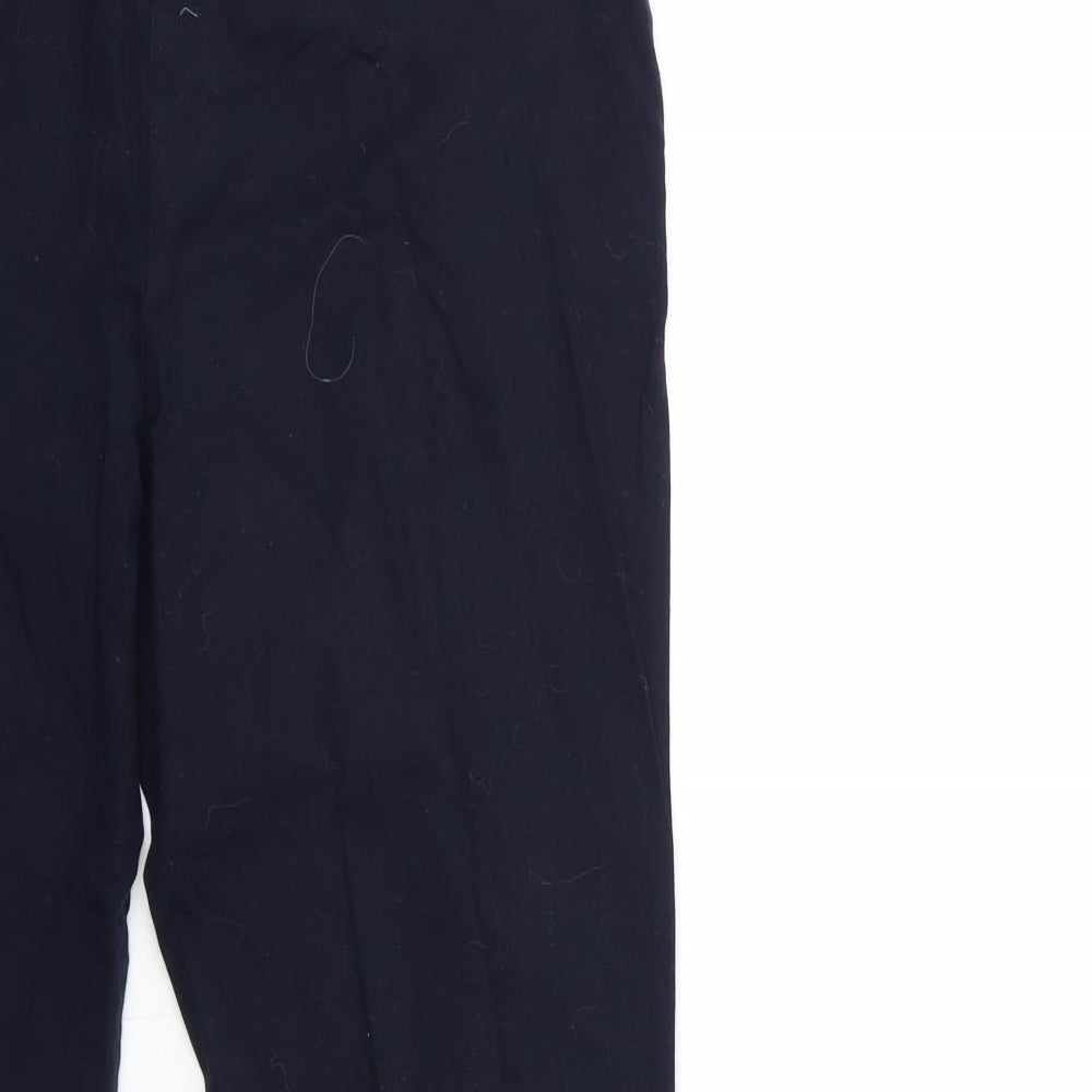 Womens UK Size 14 M&Co Regular Fit  Blue Trousers