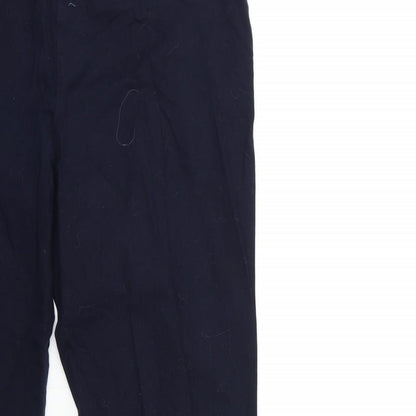 Womens UK Size 14 M&Co Regular Fit  Blue Trousers