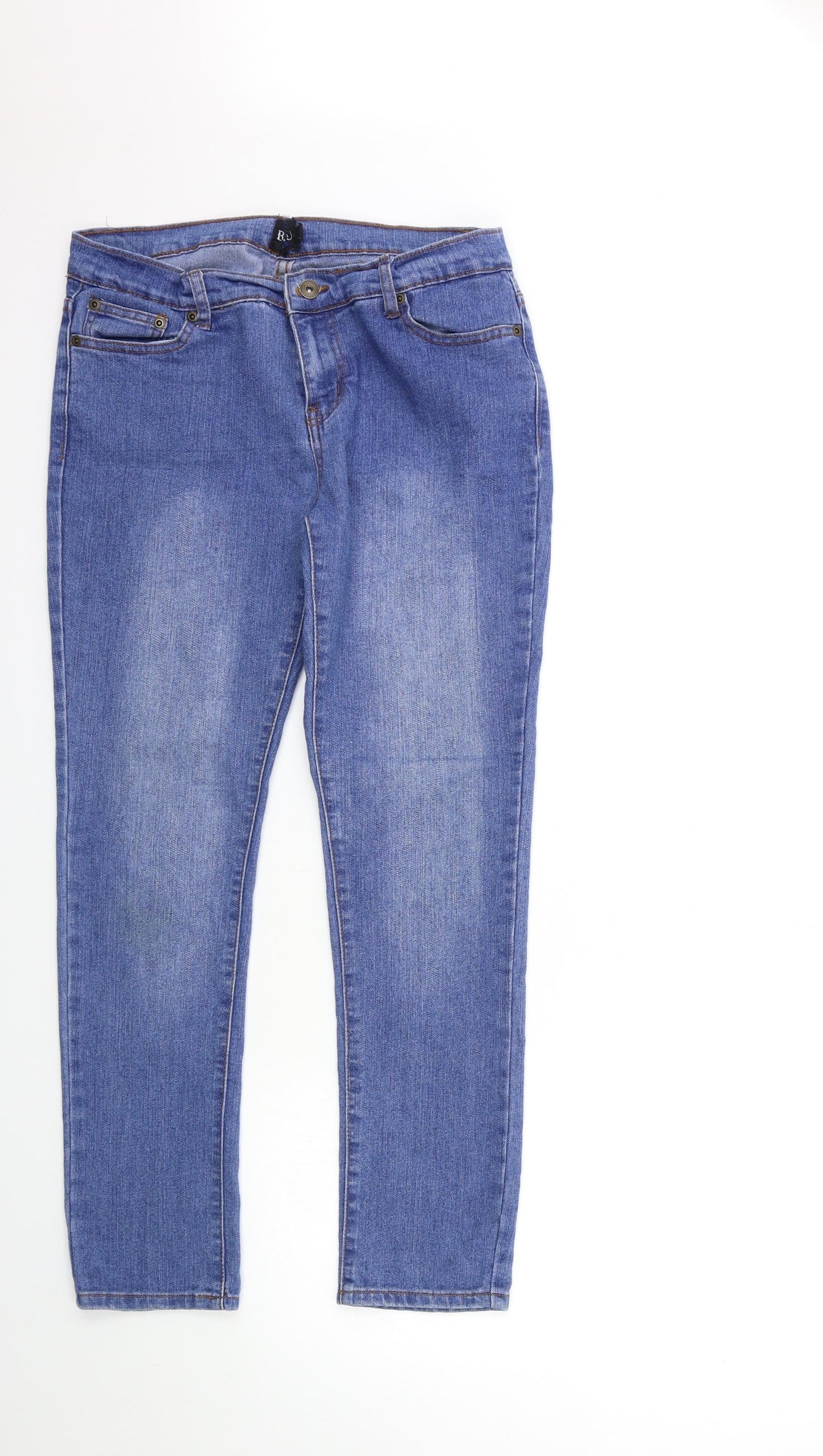 bu Womens Blue  Denim Skinny Jeans Size 12 L28 in