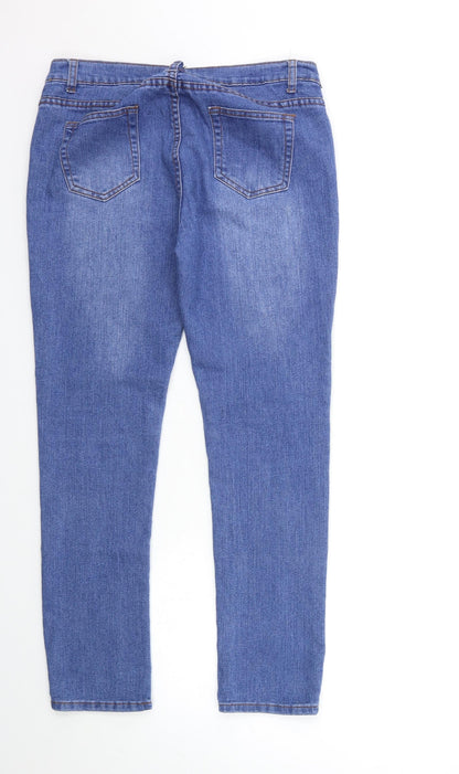 bu Womens Blue  Denim Skinny Jeans Size 12 L28 in
