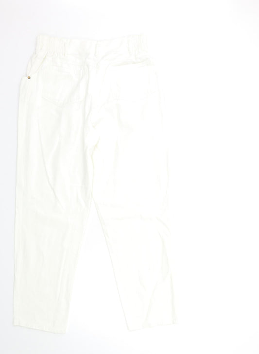 Womens UK Size 30 in Preworn Regular Fit Straight White Jeans