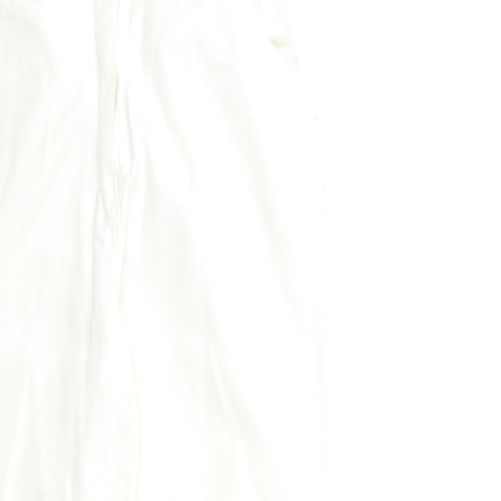 Womens UK Size 30 in Preworn Regular Fit Straight White Jeans