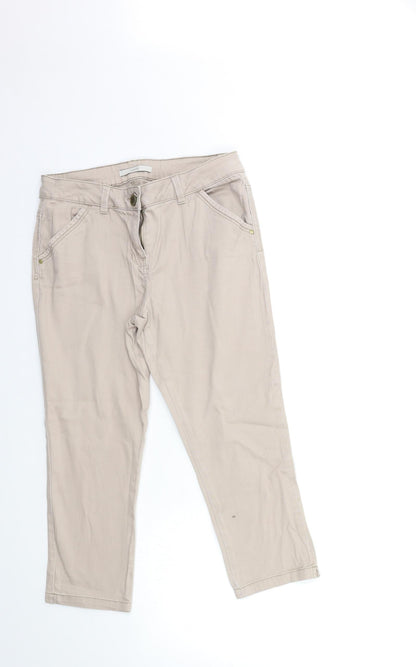 George Womens Brown  Denim Straight Jeans Size 10 L21 in