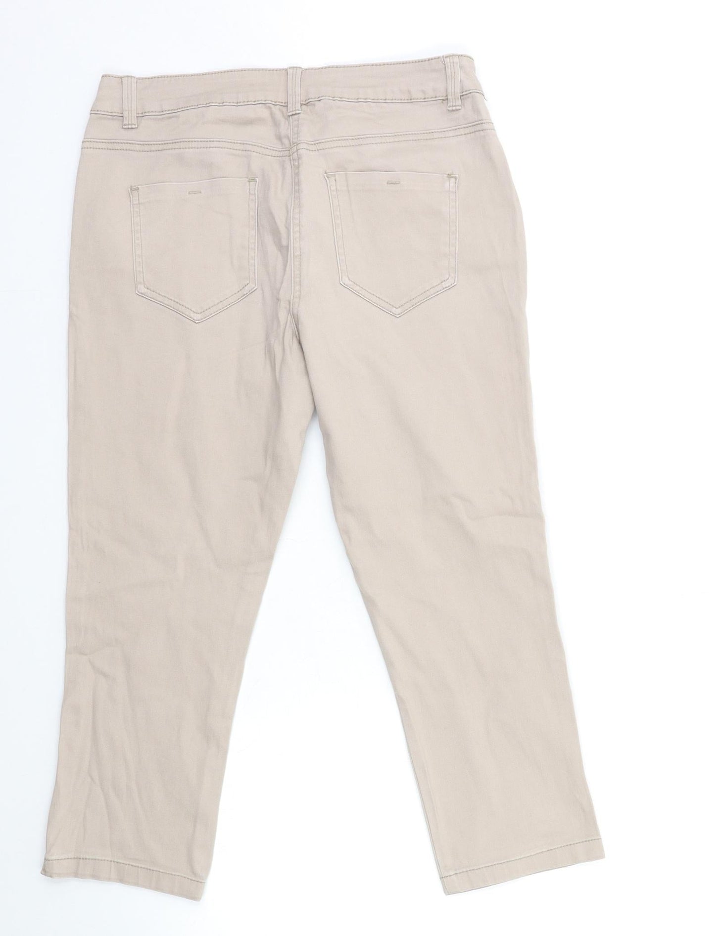 George Womens Brown  Denim Straight Jeans Size 10 L21 in