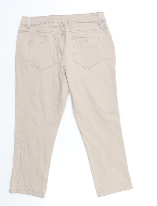 George Womens Brown  Denim Straight Jeans Size 10 L21 in