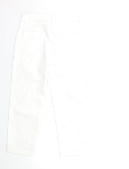 Soon Womens White  Denim Cropped Jeans Size 10 L23 in