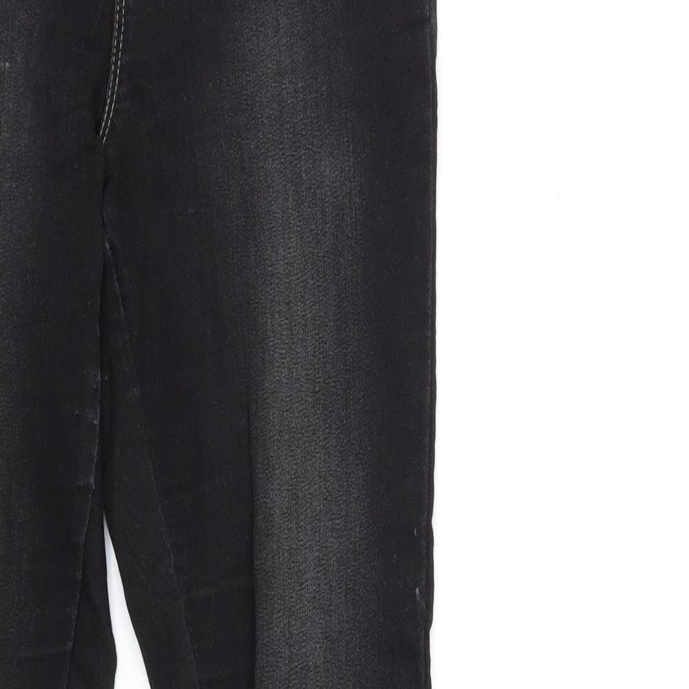Womens UK Size 8 Papaya Regular Fit Jegging Black Jeans