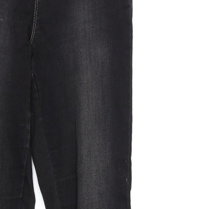 Womens UK Size 8 Papaya Regular Fit Jegging Black Jeans