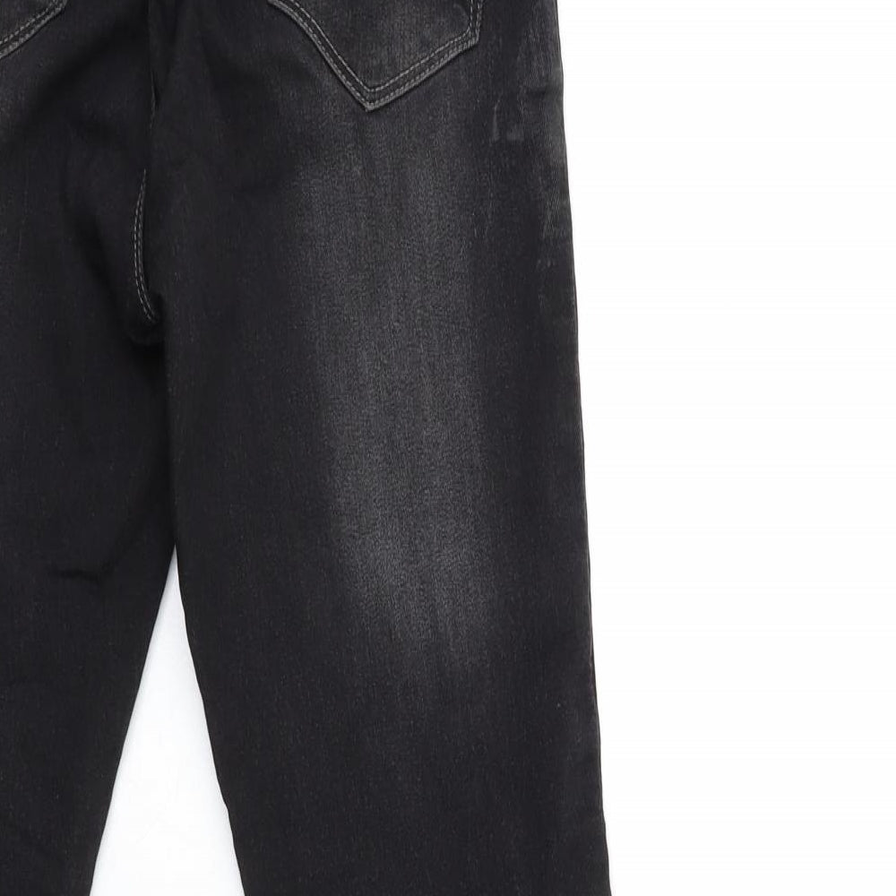 Womens UK Size 8 Papaya Regular Fit Jegging Black Jeans