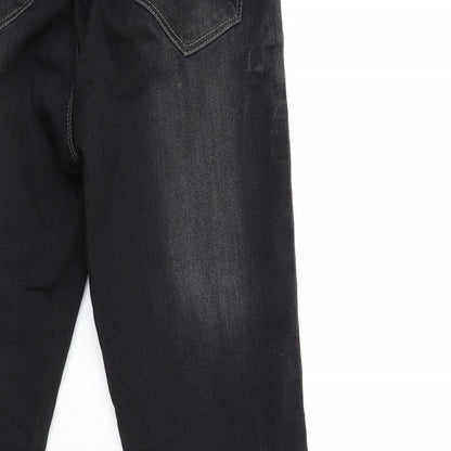 Womens UK Size 8 Papaya Regular Fit Jegging Black Jeans