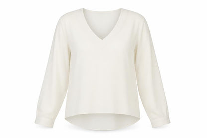 Womens UK Size 12 Atmosphere Ivory Basic Blouse