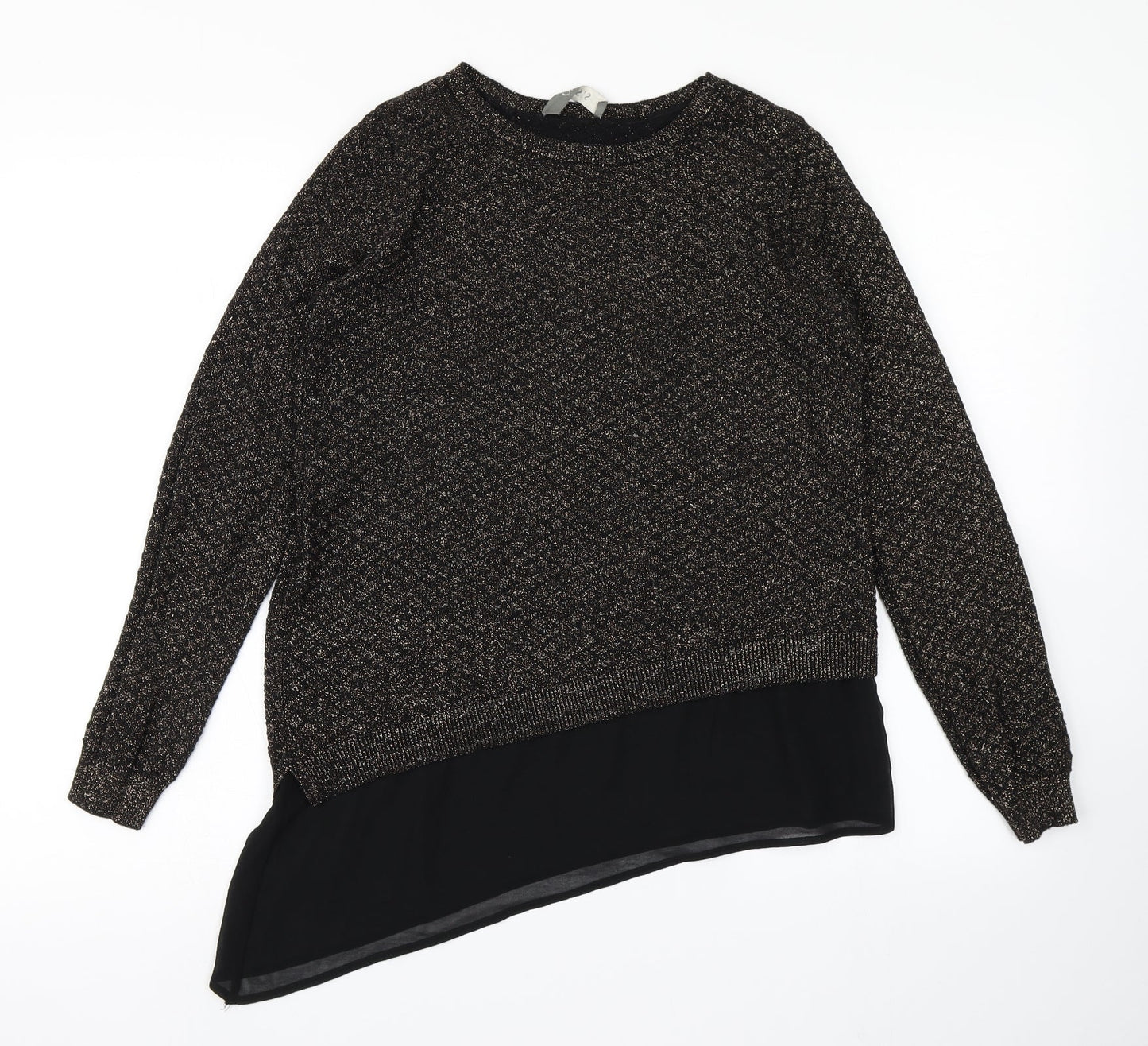 Womens UK Size S Oasis Black Pullover Jumper