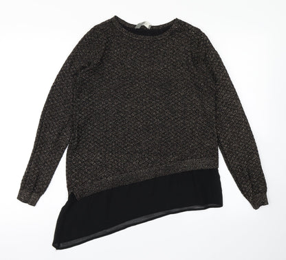 Womens UK Size S Oasis Black Pullover Jumper