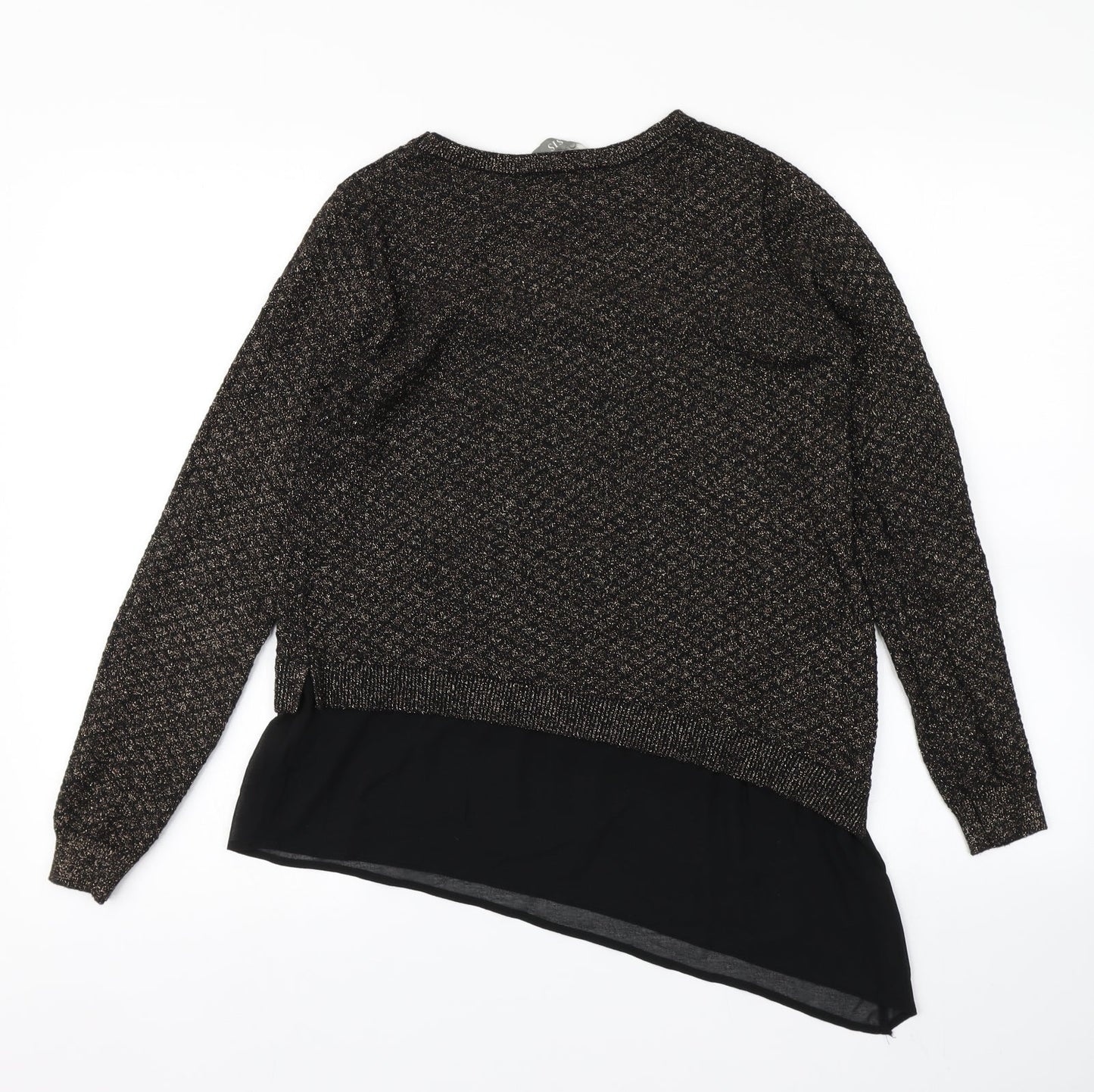 Womens UK Size S Oasis Black Pullover Jumper