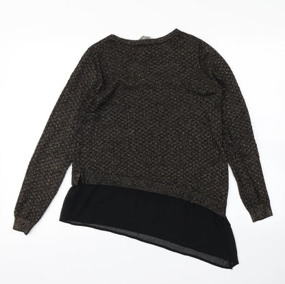 Womens UK Size S Oasis Black Pullover Jumper