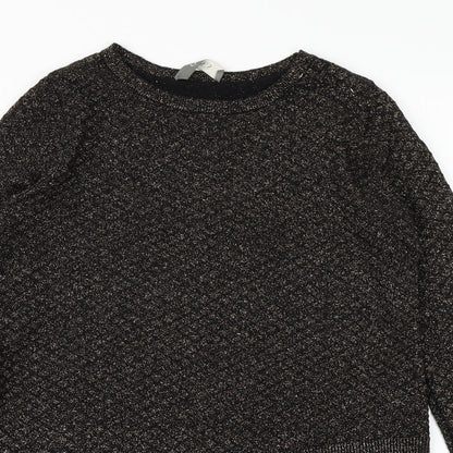 Womens UK Size S Oasis Black Pullover Jumper