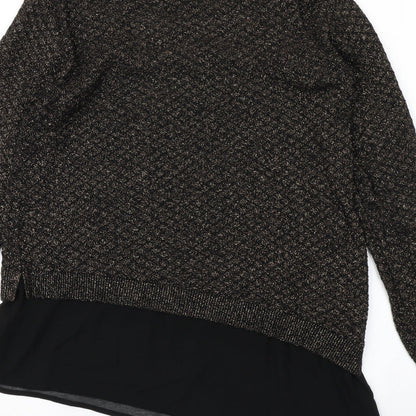 Womens UK Size S Oasis Black Pullover Jumper
