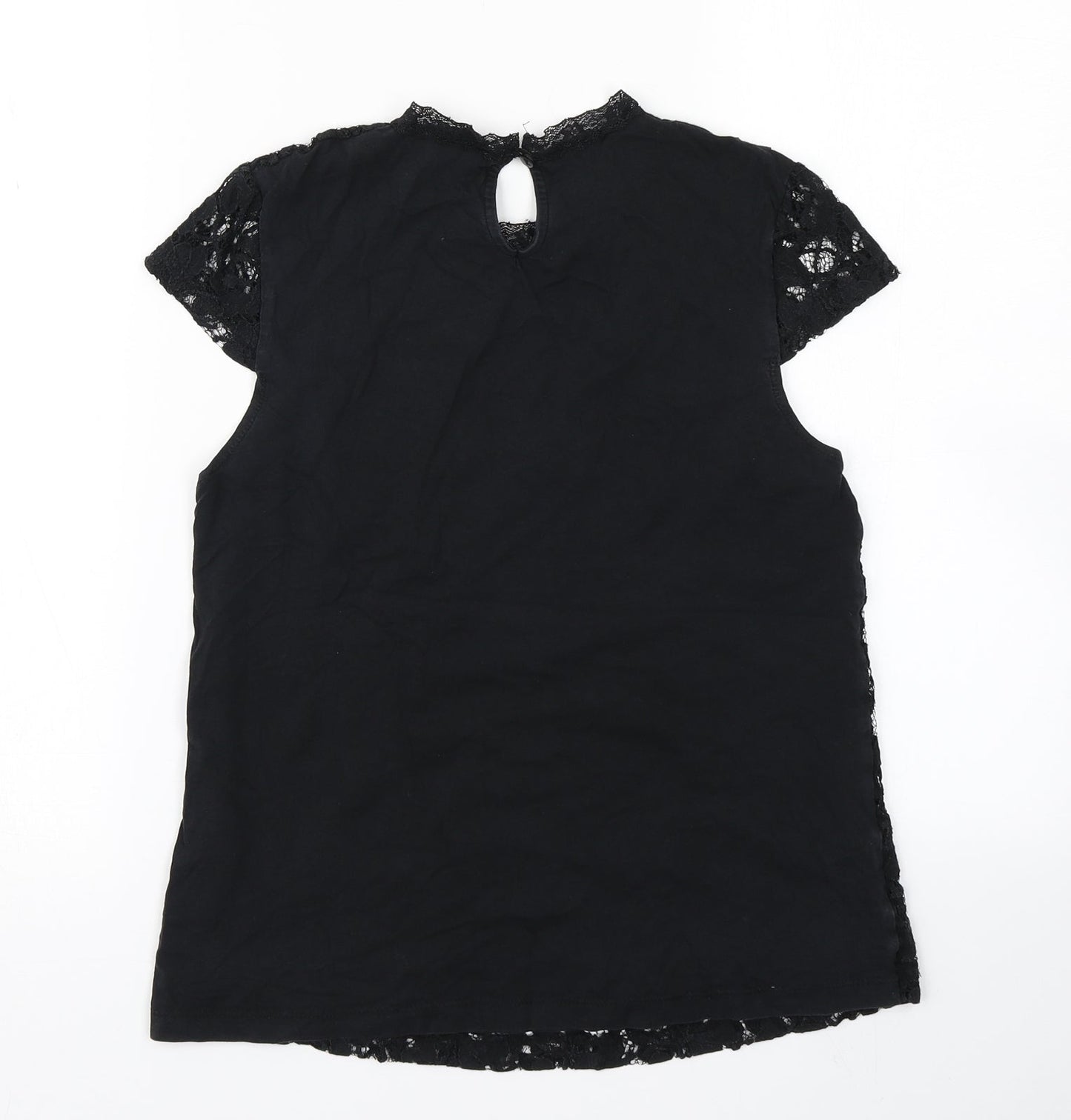 Dorothy Perkins Womens Black   Basic T-Shirt Size 12