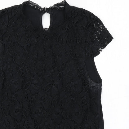 Dorothy Perkins Womens Black   Basic T-Shirt Size 12